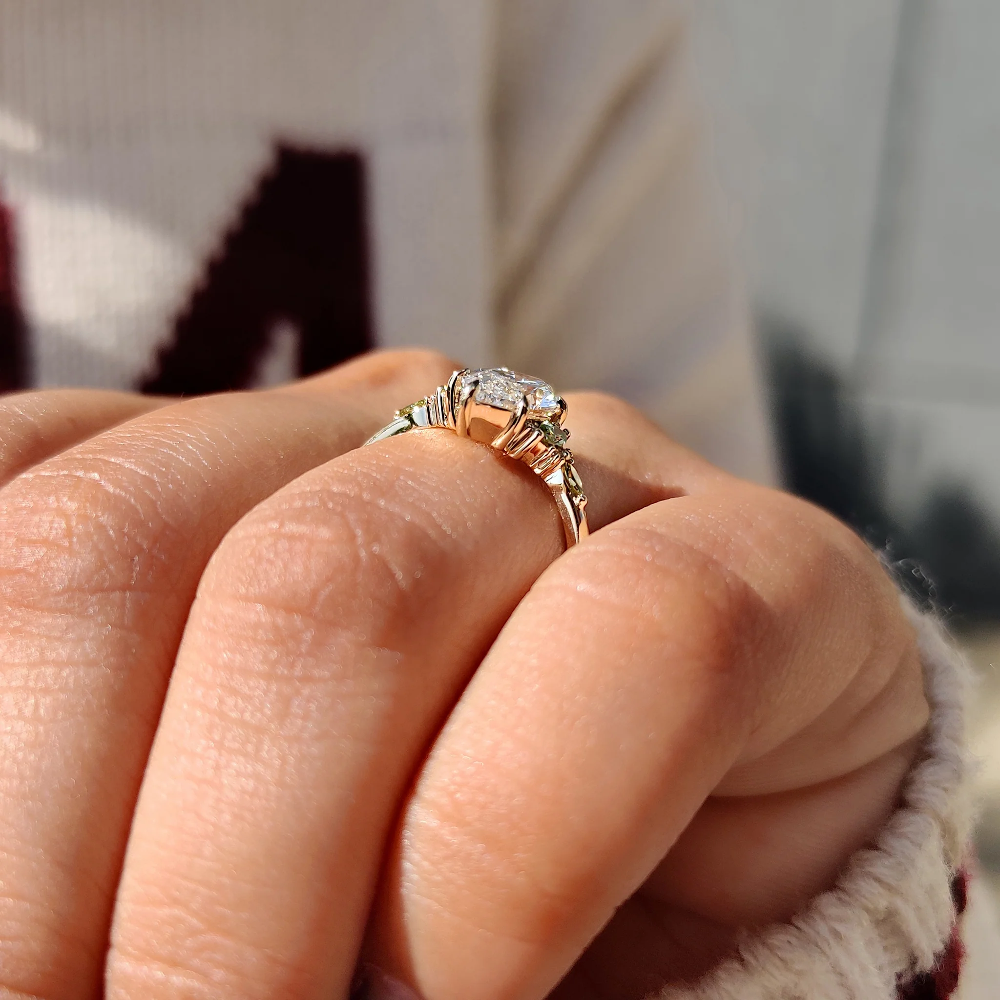 0.50 - 3 CT Marquise Diamond Ring in Muse Setting - Image 5