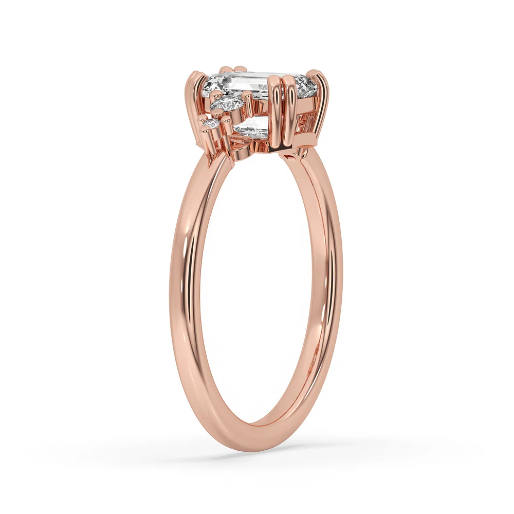 3 Carat Emerald Cut Diamond Ring - Image 4