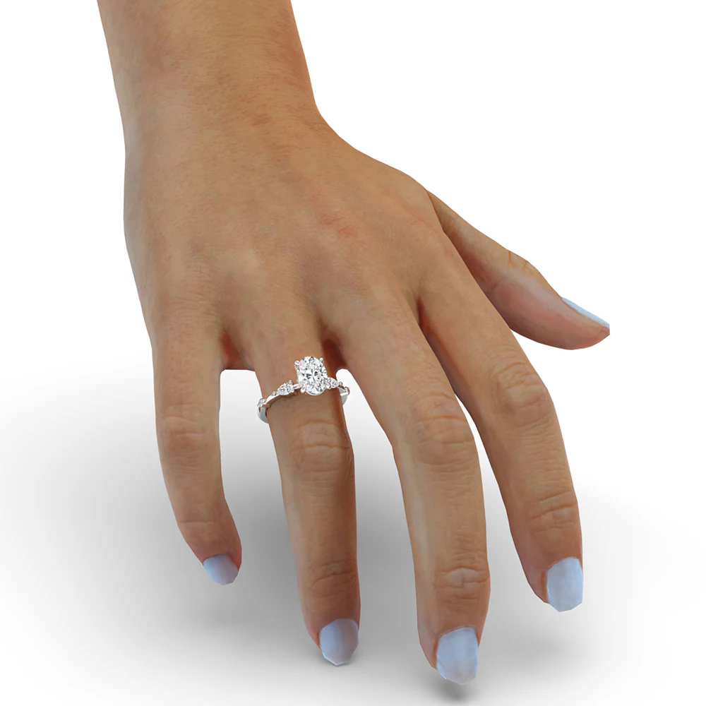 3 Carat Oval Diamond Ring - IGI Certified - Image 3