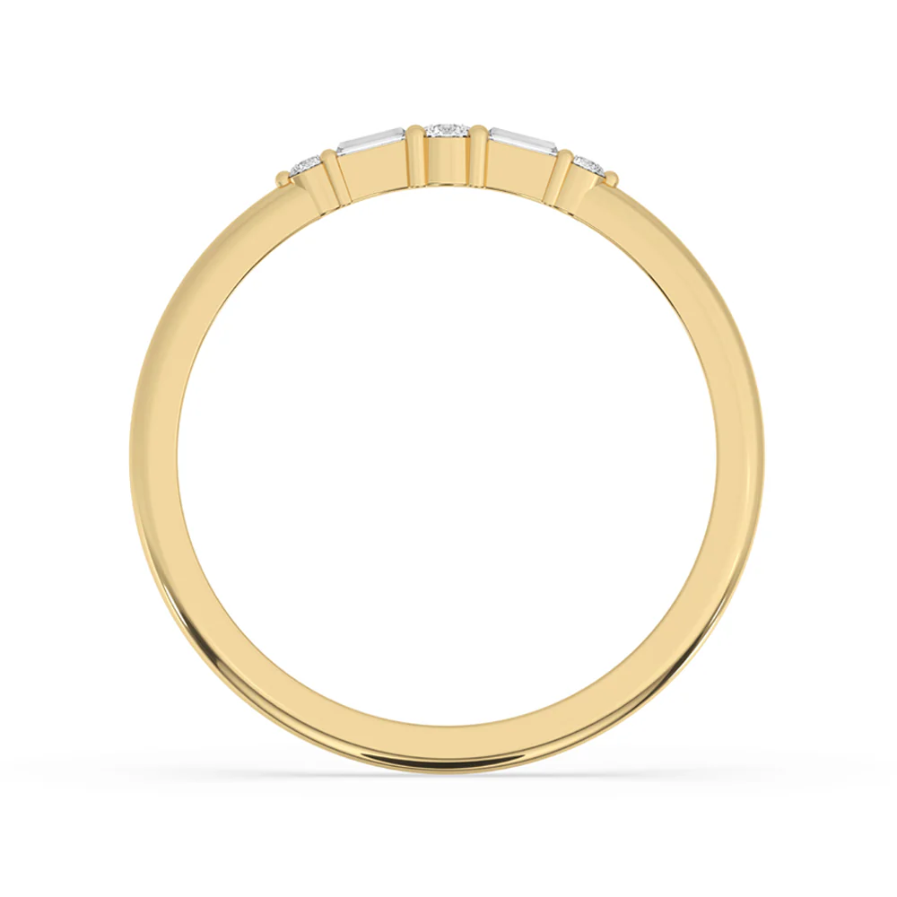 5 Stone Wedding Band - Image 3