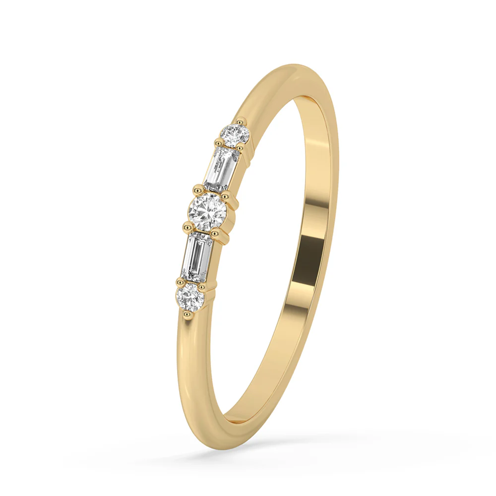 5 Stone Wedding Band - Image 5