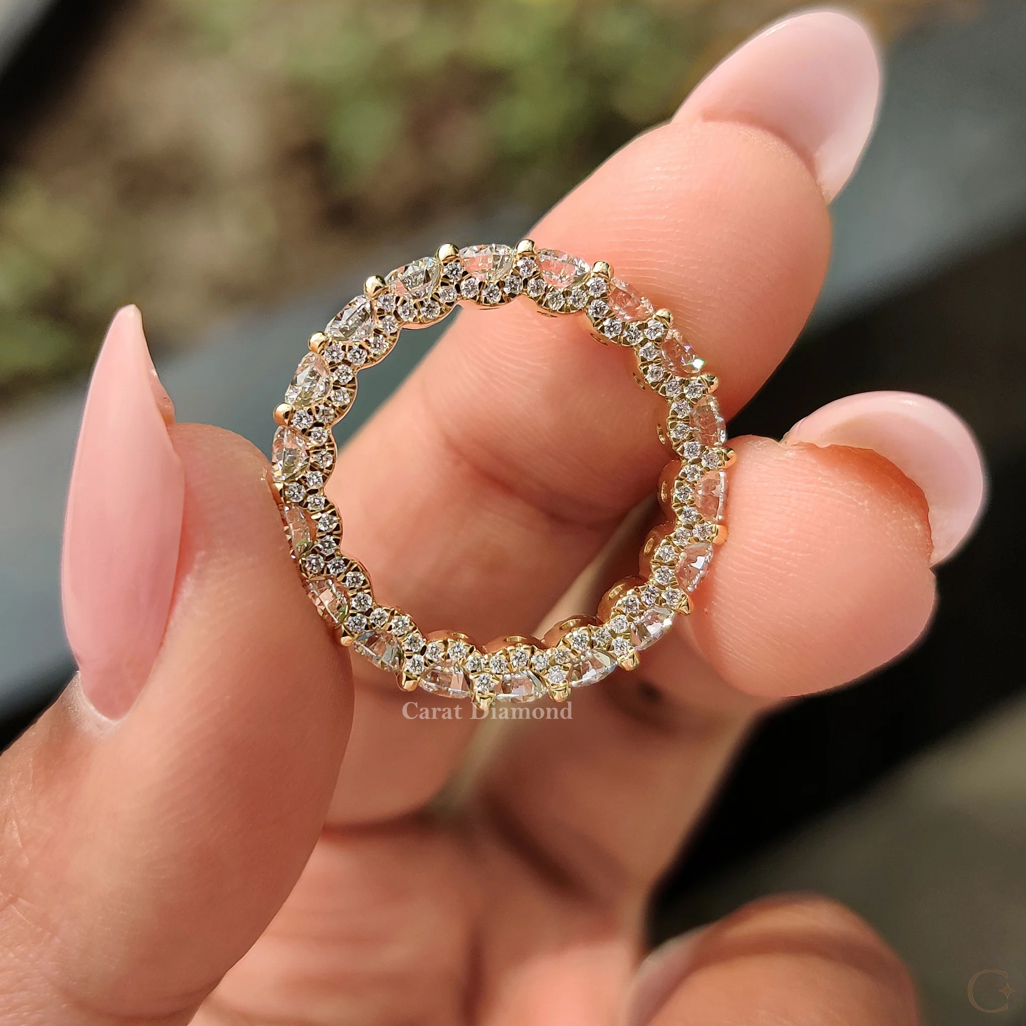 Eternity Round Diamond Wedding Band - Image 8