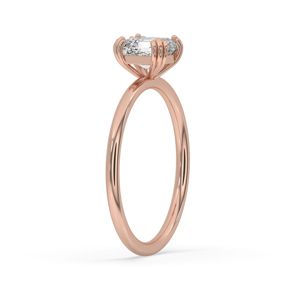 Gold Solitaire Engagement Ring for Timeless Elegance - Image 3