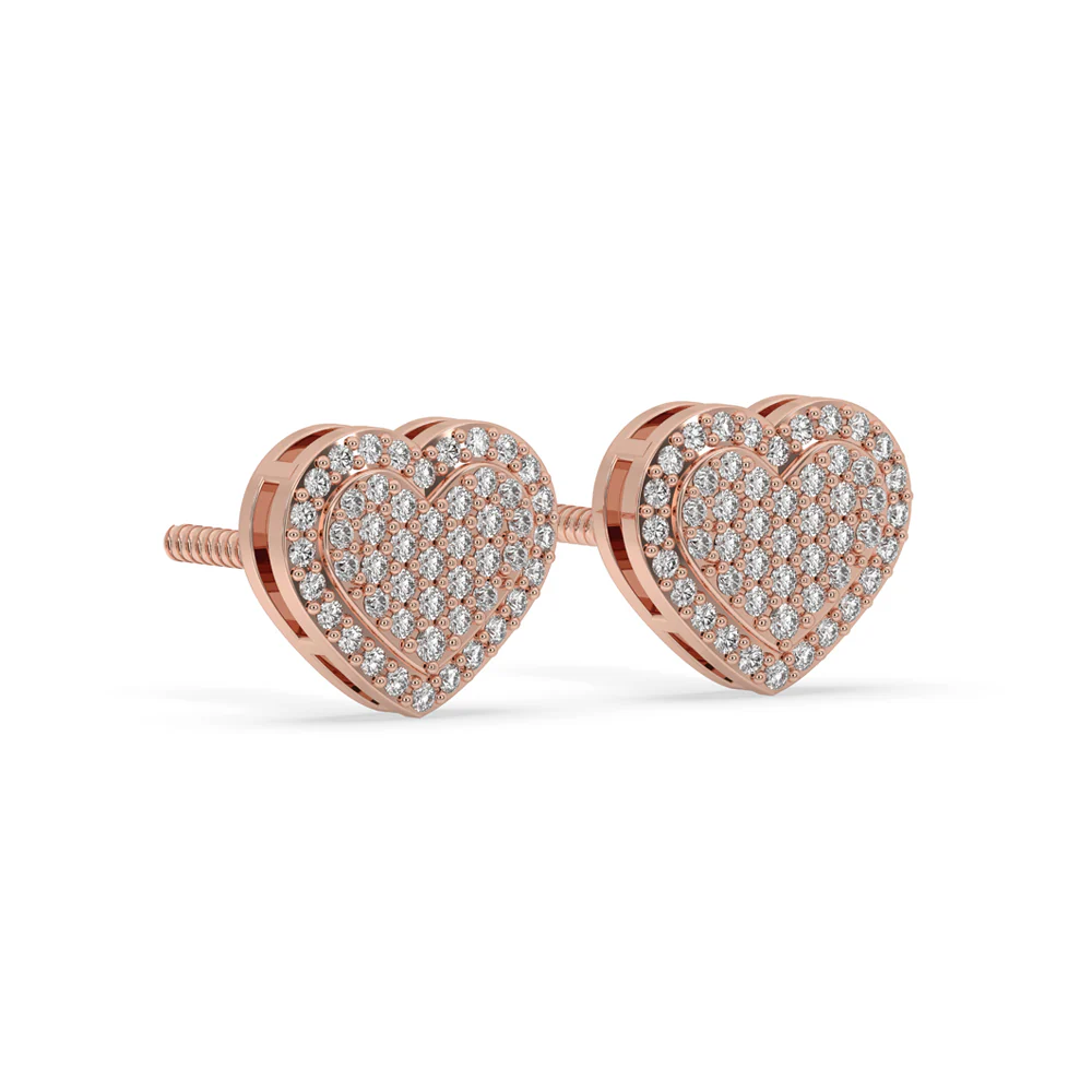 Heart Diamond Earrings – Elegance for Every Heartbeat - Image 4