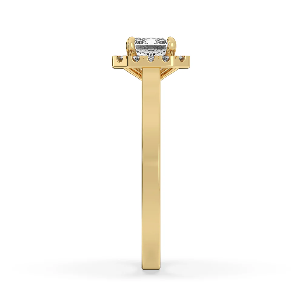 Two Carat Emerald Cut Diamond Ring With Cathedral Setting - Image 4