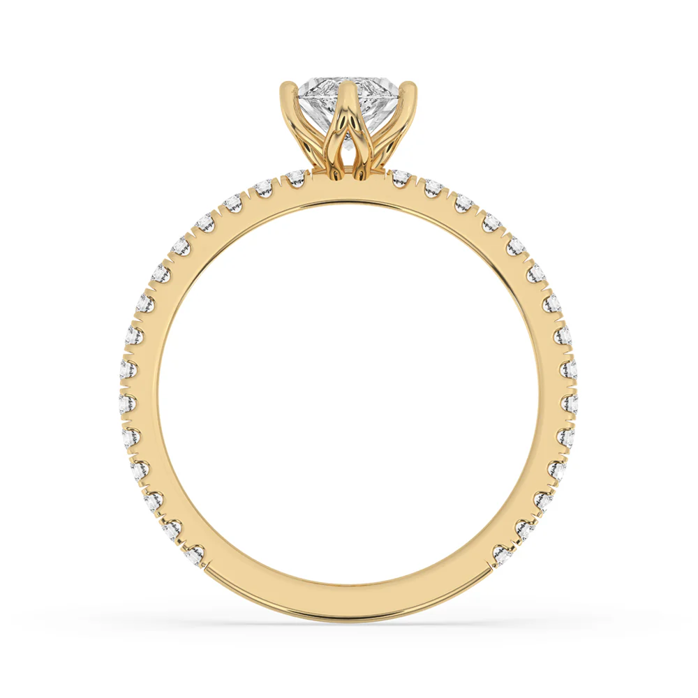 Marquise Cut Diamond Ring With Tulip Prong - Image 4