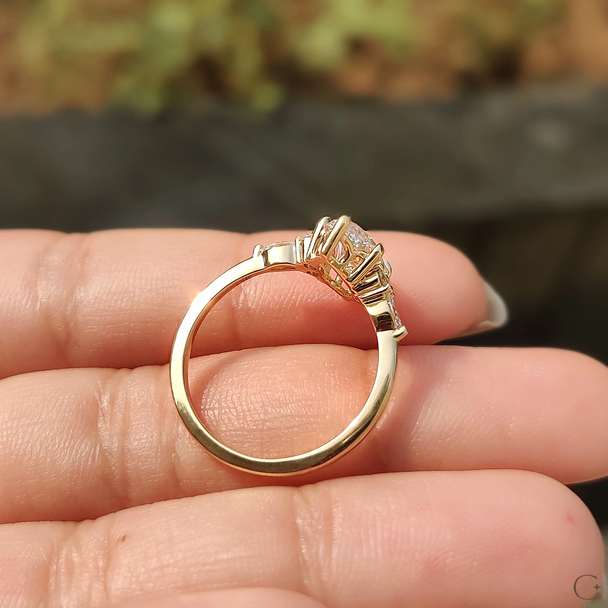 Marquise Engagement Ring In Muse Setting - Image 8