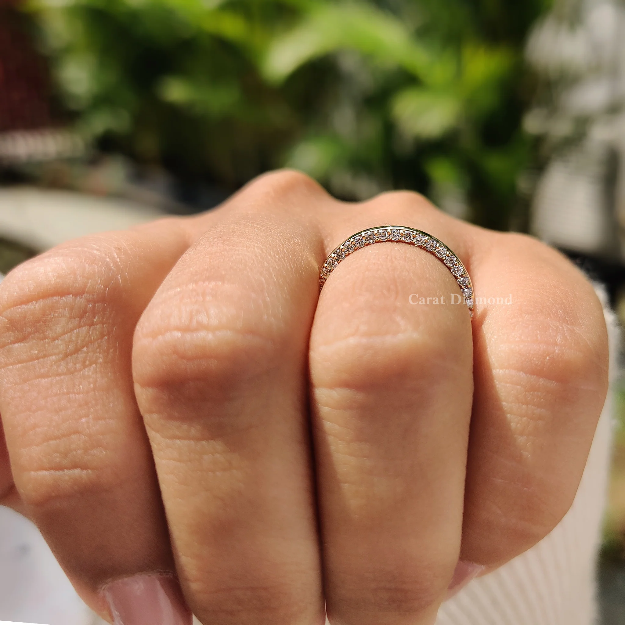 Round Cut Diamond Eternity Band - Image 4