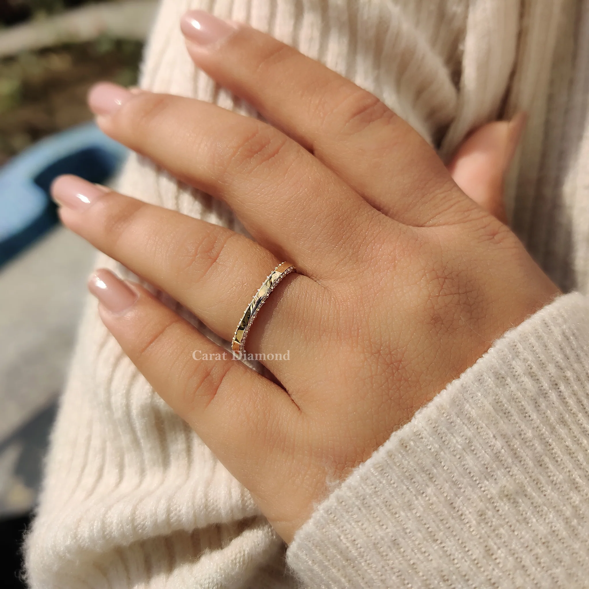 Round Cut Diamond Eternity Band - Image 5