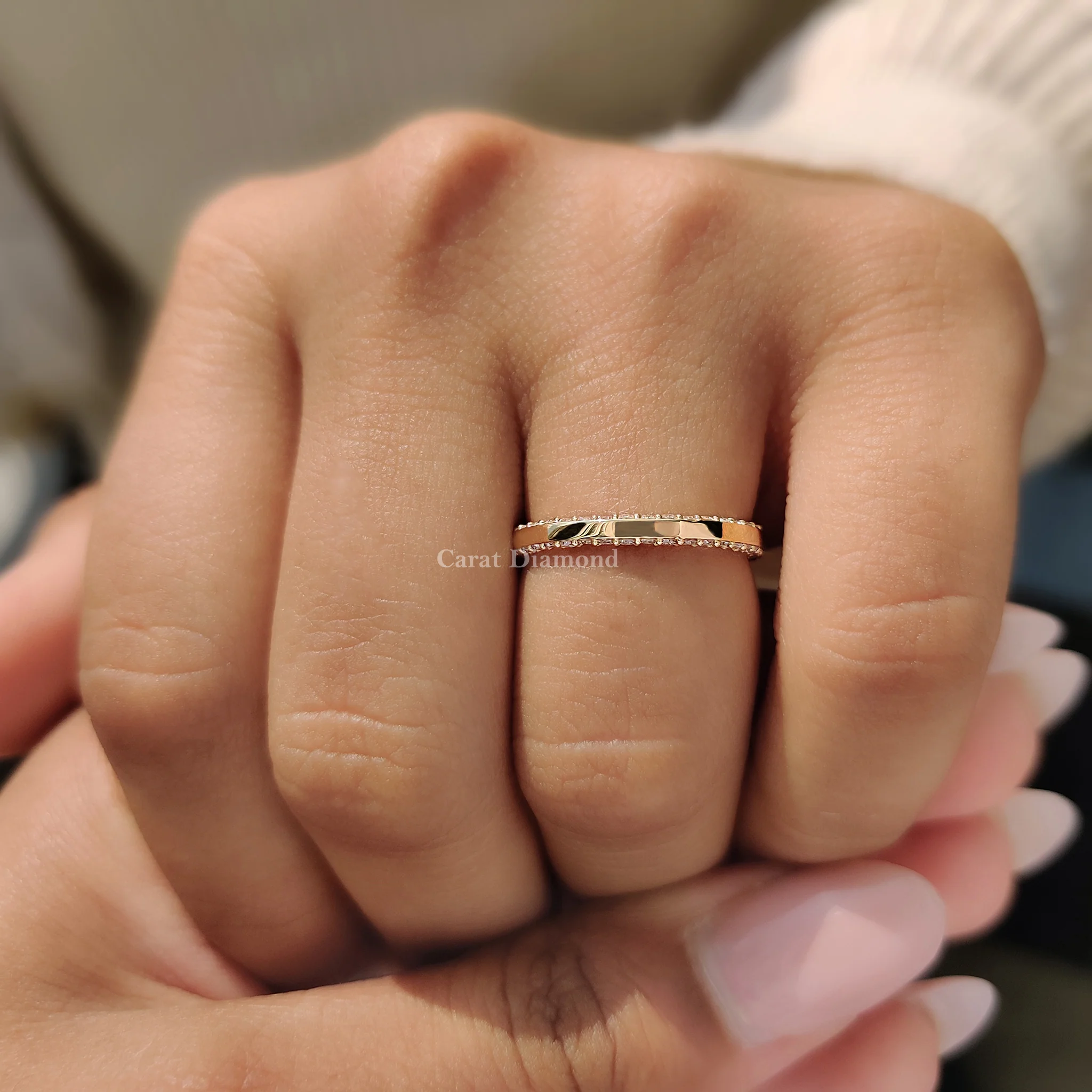 Round Cut Diamond Eternity Band - Image 7