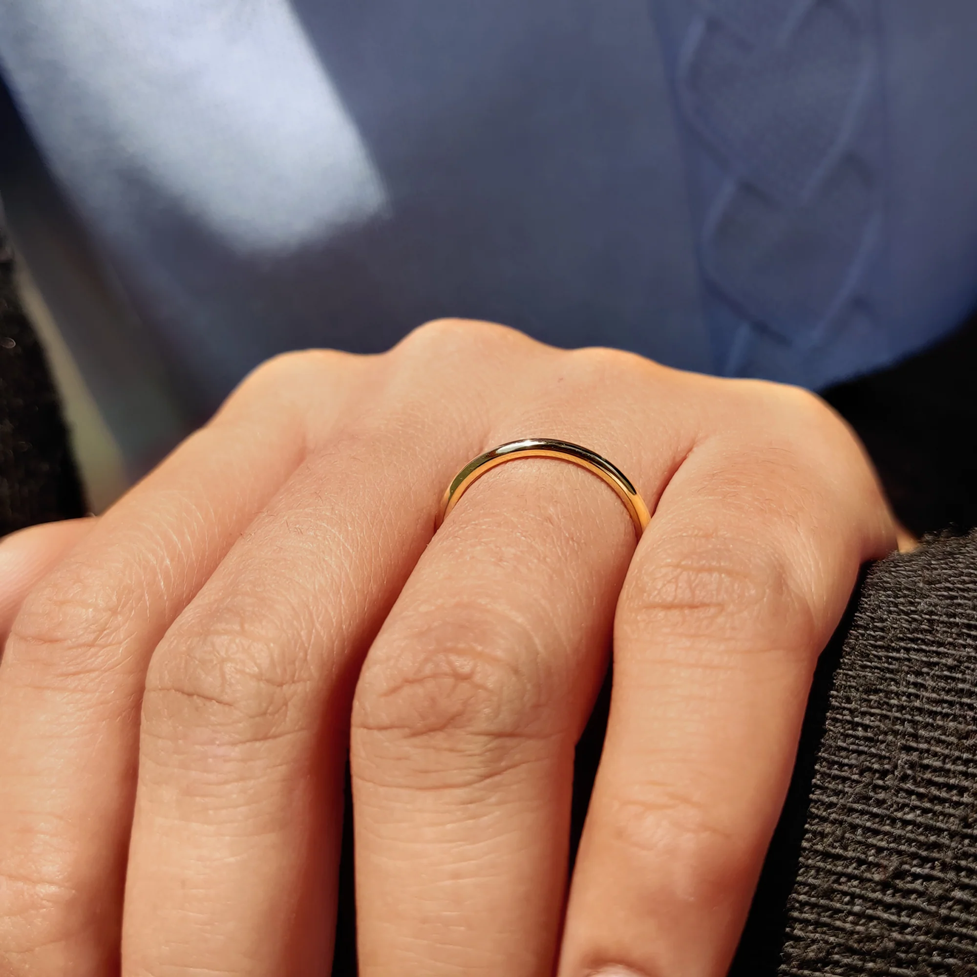 Simple Comfort Fit Wedding Band - Image 10