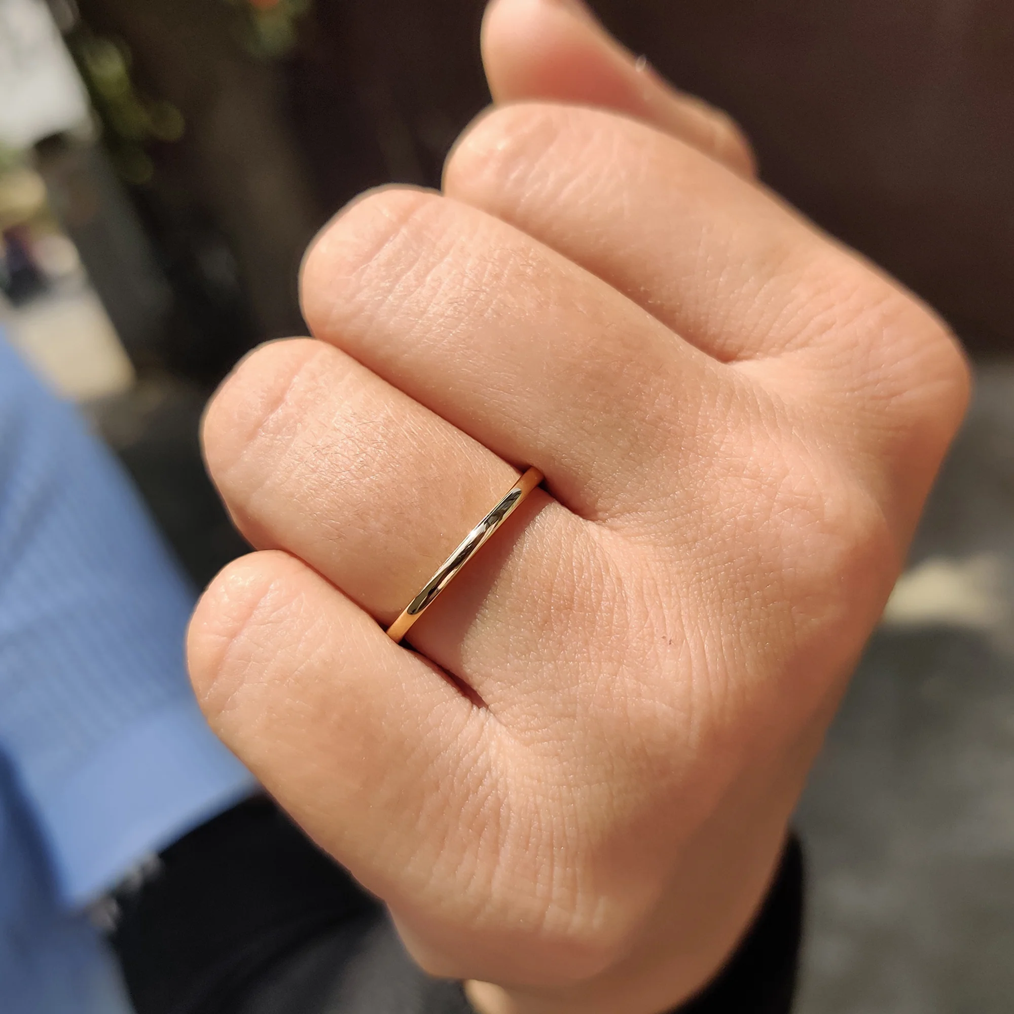 Simple Comfort Fit Wedding Band - Image 5