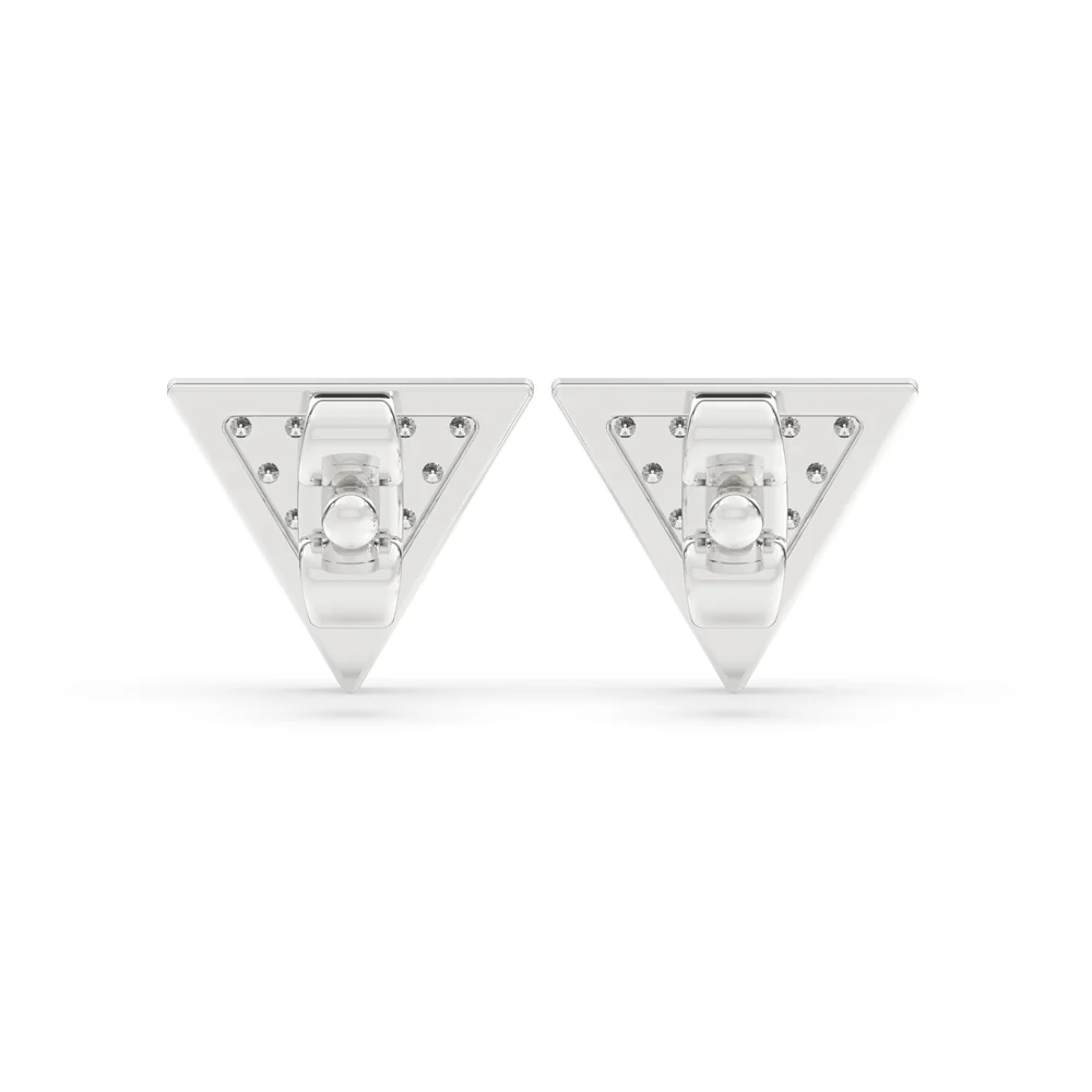 Triangle Earring In White Gold - Image 4