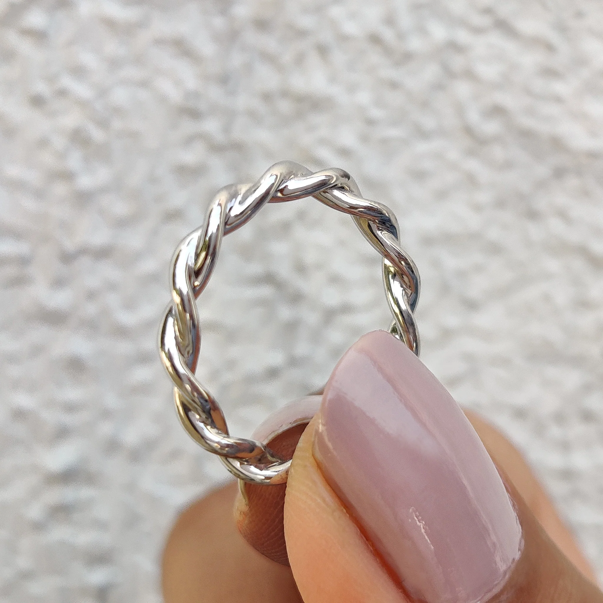 Twisted Wedding Band Featuring Simple Style - Image 6