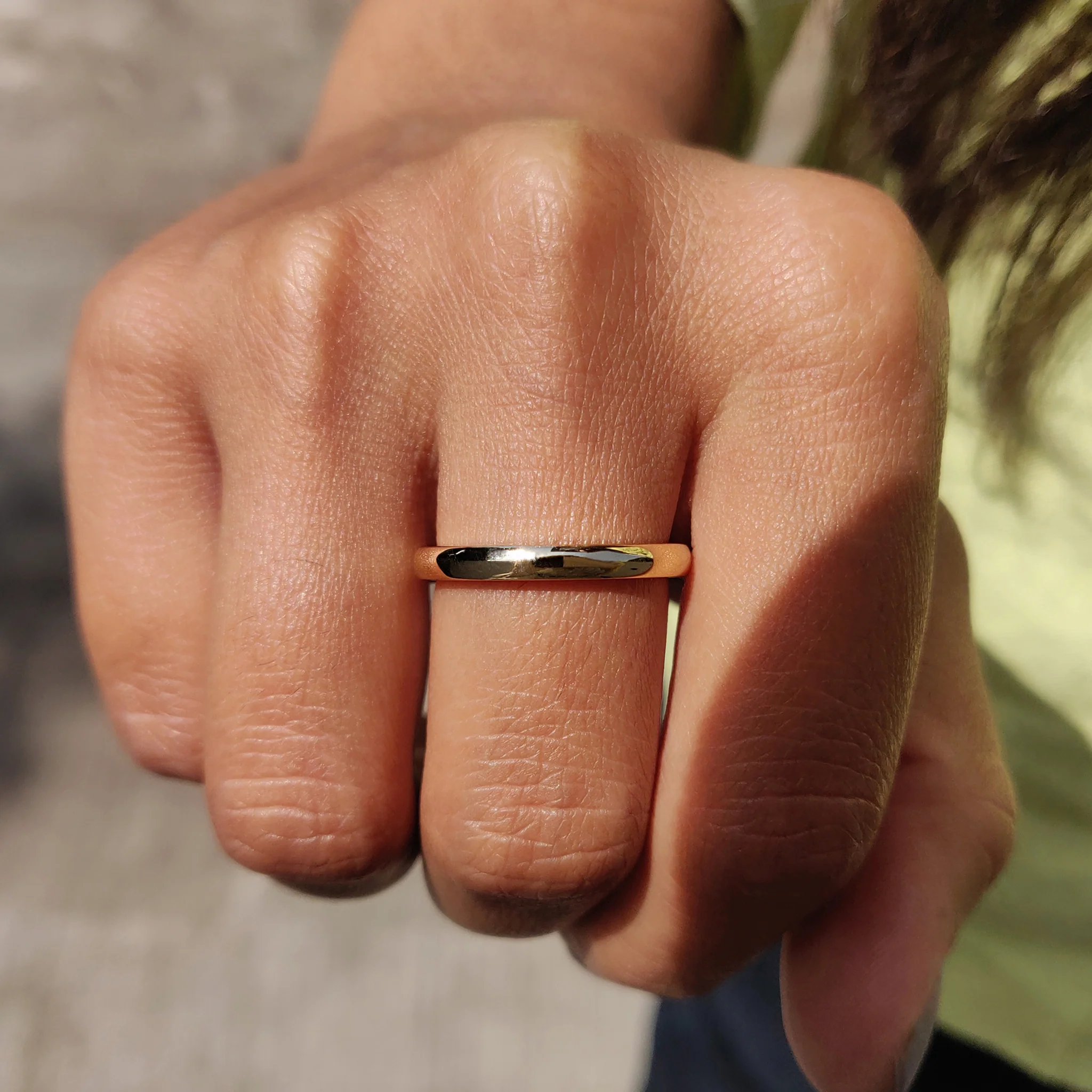 Comfort Fit Wedding Band Crafted Simply For Women - Image 3