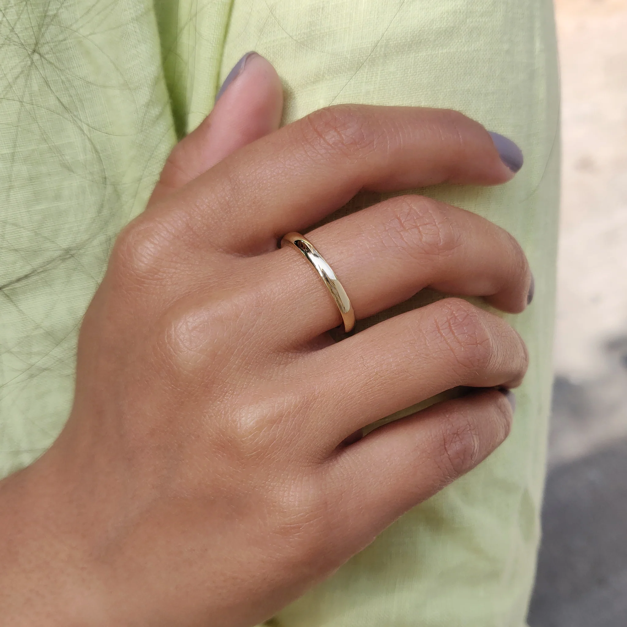 Comfort Fit Wedding Band Crafted Simply For Women - Image 6