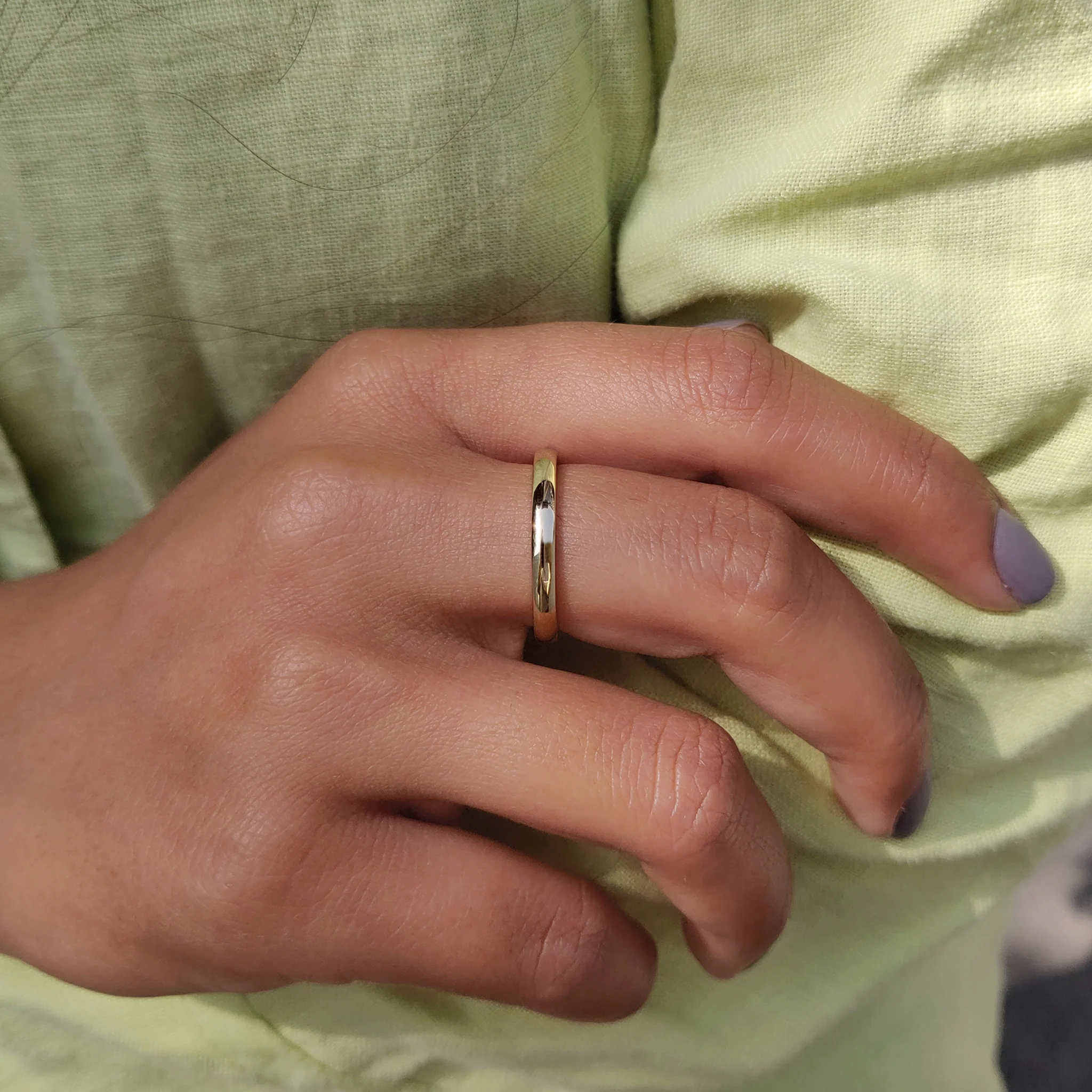 Comfort Fit Wedding Band Crafted Simply For Women - Image 7