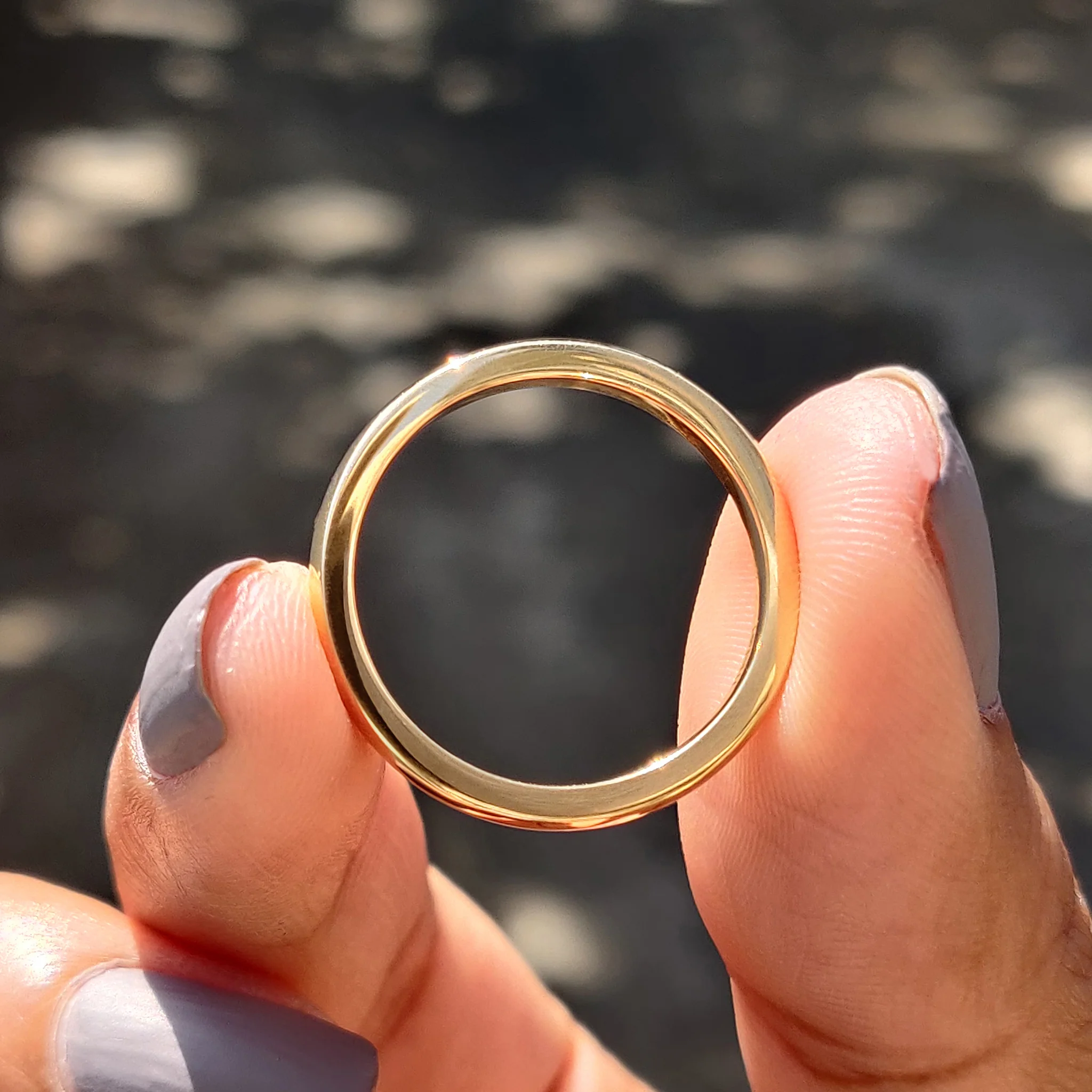 Comfort Fit Wedding Band Crafted Simply For Women - Image 8